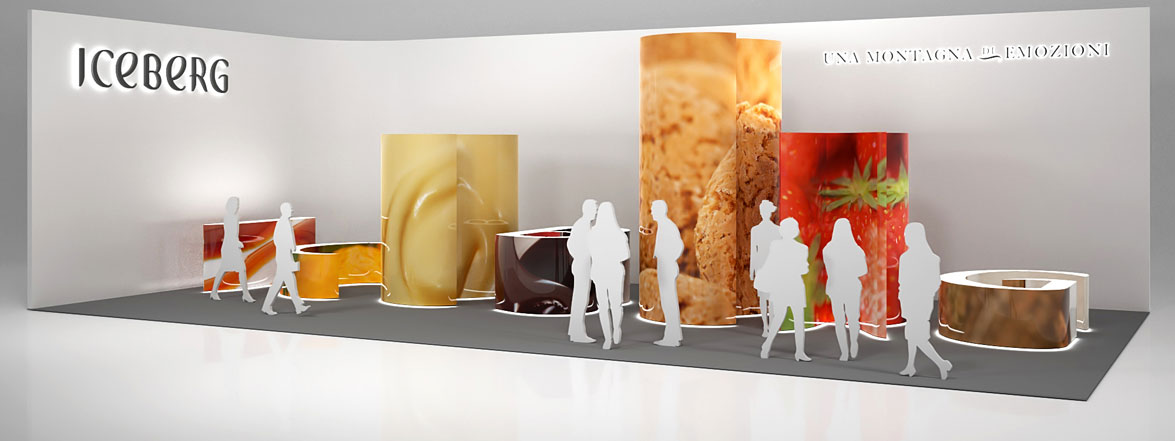 KONZEPTION & VISUALISIERUNG - MESSESTAND ICEBERG